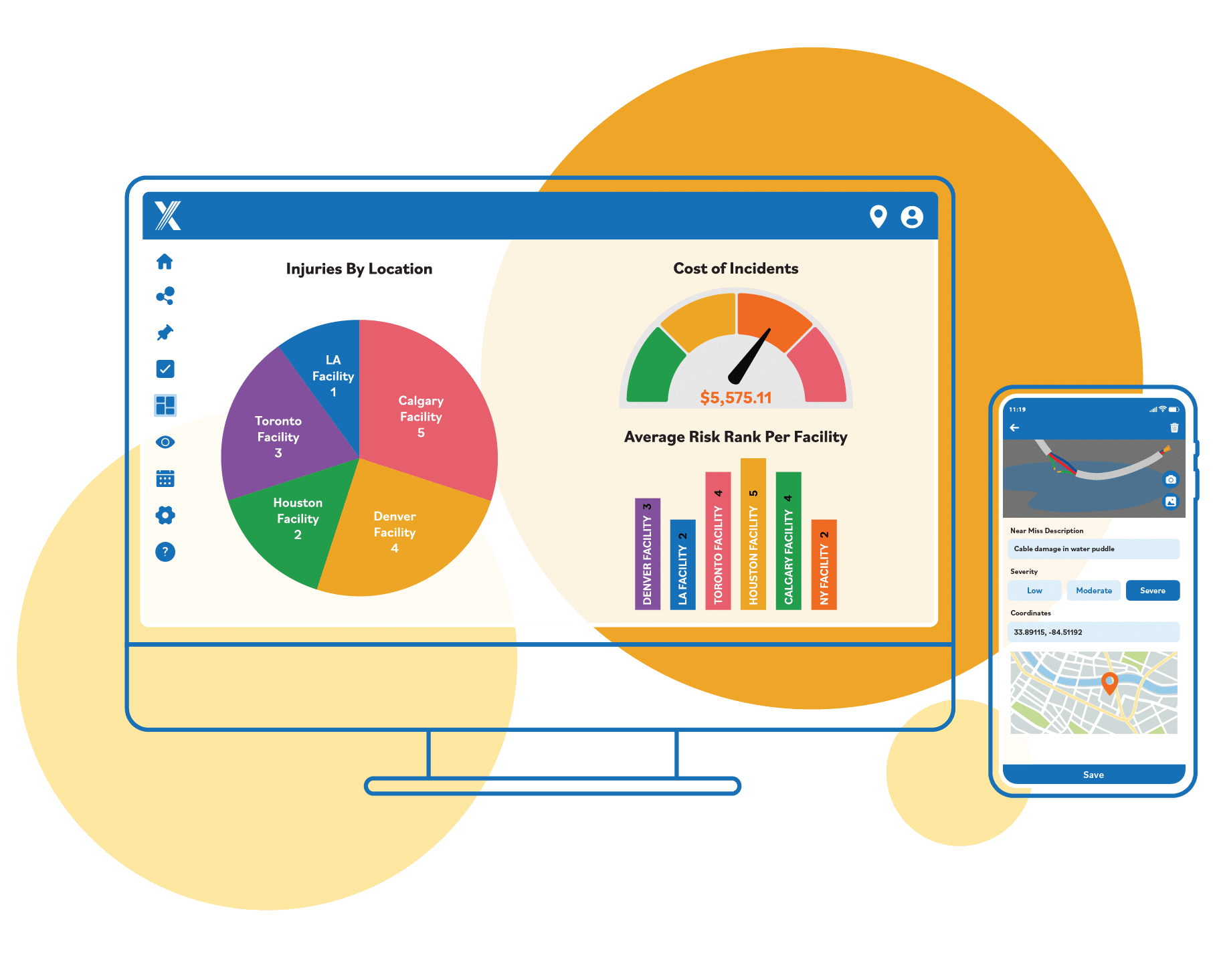 Intelex Incident Reporting software dashboard